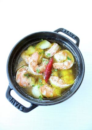 皆の大好きな【エビのアヒージョ】にんにく-レシピのメイン写真