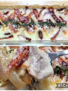アンチョビソースと乾燥トマトで鰯グラタン-レシピのメイン写真