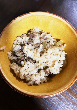 ふきと牛肉の炊き込みご飯-レシピのメイン写真