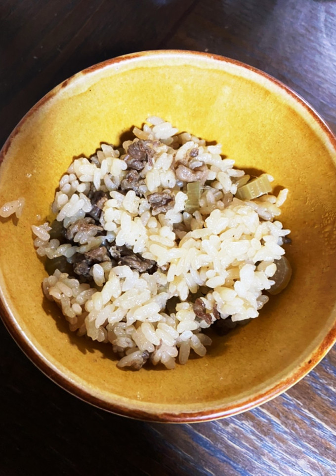 ふきと牛肉の炊き込みご飯-レシピのメイン写真