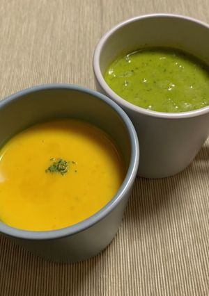 【美肌】アーモンド効果でカボチャのスープ-レシピのメイン写真