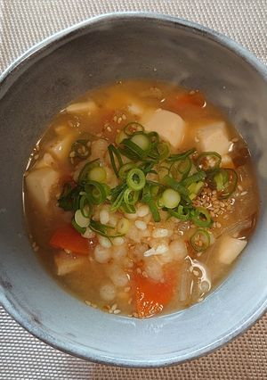 ごま油香るぐだくさん岐阜みそしる-レシピのメイン写真