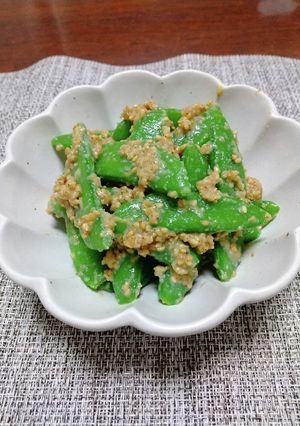 スナップえんどうのゴマ和え-レシピのメイン写真