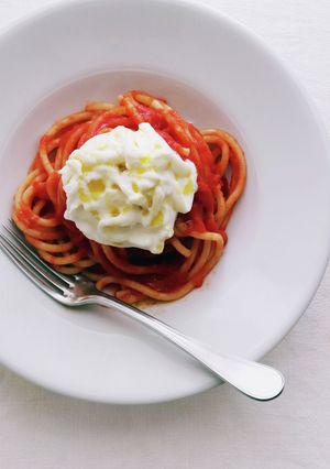 ブッラータのトマトパスタ-レシピのメイン写真