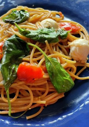 夏パスタトマトモッツァレラチーズのパスタ-レシピのメイン写真