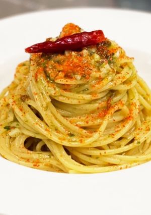 ワンパンお鍋ひとつ!青のり塩昆布のパスタ-レシピのメイン写真