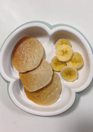 ＊三大アレルギー　オートミールパンケーキ-レシピのメイン写真