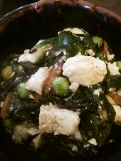 ひじきの煮物で炒り豆腐-レシピのメイン写真