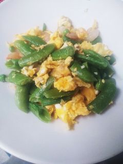 簡単に!スナップえんどうとえびの卵炒め-レシピのメイン写真