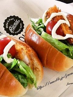 アジフライのロールパンサンド-レシピのメイン写真
