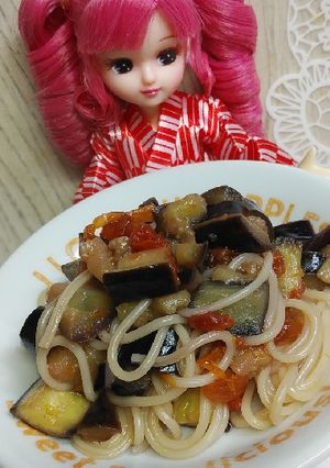 リカちゃん♡塩トマト茄子パスタ☀︎*.｡-レシピのメイン写真