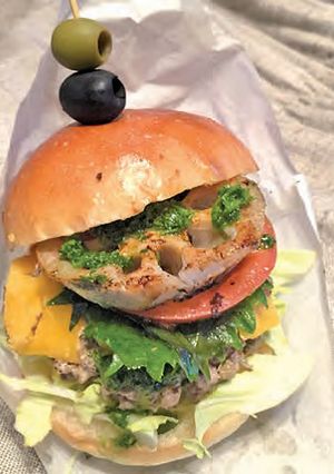 飯村牛れんこんバーガー-レシピのメイン写真