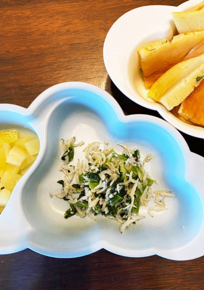 小松菜としらすのごま油炒め-レシピのメイン写真