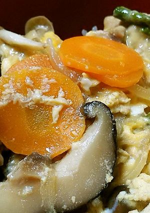 親子丼　ダシは干し椎茸で-レシピのメイン写真