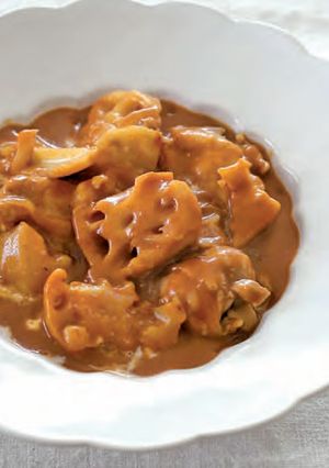 れんこんと鶏肉のデミグラスクリーム煮込み-レシピのメイン写真