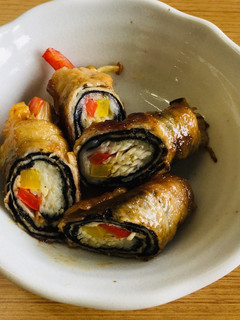 えのきとピーマンの海苔豚巻き-レシピのメイン写真