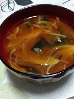 淡竹(タケノコ)の味噌汁-レシピのメイン写真