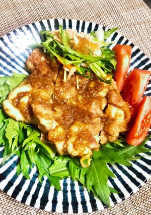 皮パリパリ鶏モモねぎ生姜焼き-レシピのメイン写真