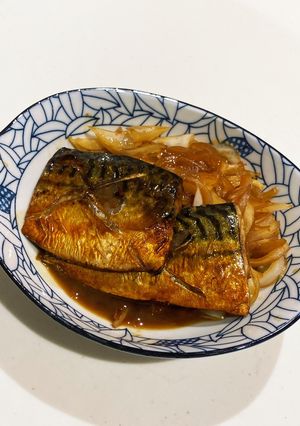 鯖と玉ねぎの甘辛煮-レシピのメイン写真