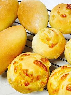 簡単パン【2種】じゃがいも・コーンチーズ-レシピのメイン写真