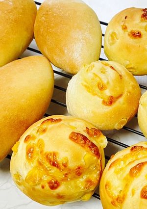 簡単パン【2種】じゃがいも・コーンチーズ-レシピのメイン写真