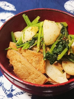 間引き蕪と雑魚天のさっと煮-レシピのメイン写真