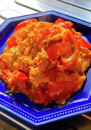西紅柿炒鶏蛋(トマトと玉子の中華炒め)-レシピのメイン写真