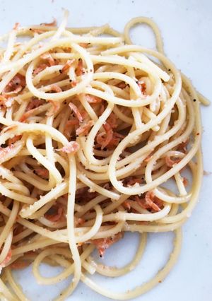 簡単な明太子と桜エビの和風パスタ-レシピのメイン写真