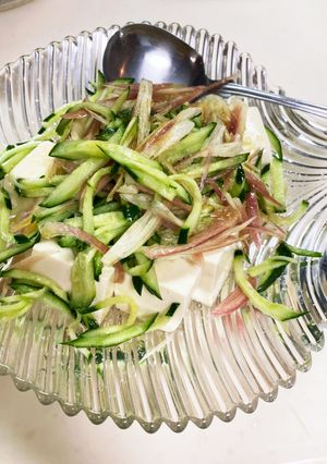 調味料は塩と胡麻油だけ！絶品冷奴アレンジ-レシピのメイン写真