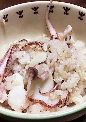 白イカのゲソと新生姜の炊き込みご飯-レシピのメイン写真