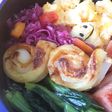 お弁当用☆くるくるちくわのカレマヨ焼き