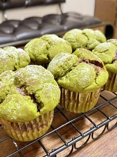 米粉の抹茶マフィン/チョコクリーム入り-レシピのメイン写真