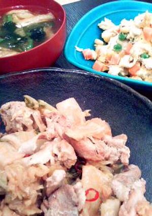 簡単ヘルシー★豚肉と白菜の蒸し煮-レシピのメイン写真