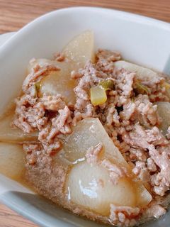 ほっこり大根とひき肉の煮物-レシピのメイン写真