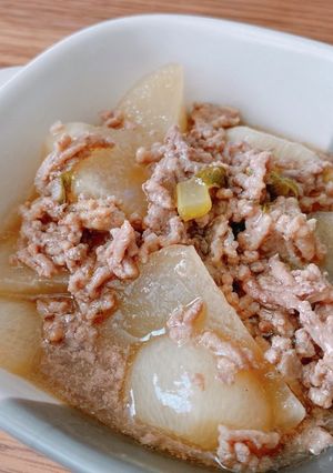 ほっこり大根とひき肉の煮物-レシピのメイン写真