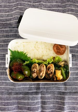 ピーマンの肉詰め弁当　〜高校生男子弁当〜-レシピのメイン写真