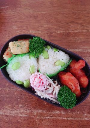 JK☆枝豆のだしにぎり弁当♪-レシピのメイン写真