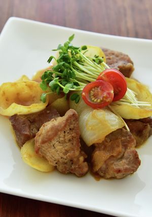 ざく切り新タマネギと豚肉のグリル-レシピのメイン写真