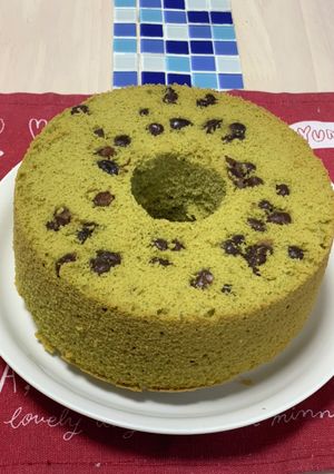 簡単！米粉の抹茶黒糖ミルクシフォン-レシピのメイン写真
