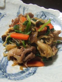 切り干し大根&豚こま★しょうが醤油炒め-レシピのメイン写真