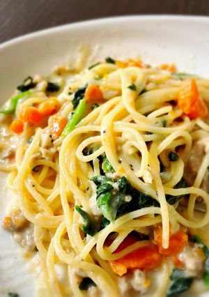 シチューリメイクパスタ-レシピのメイン写真