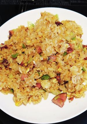 絹さやとレタスの焼飯-レシピのメイン写真