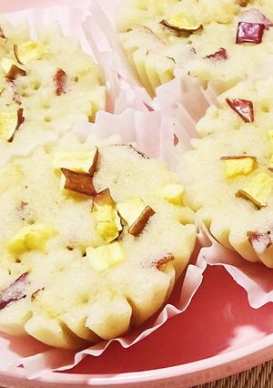 ドライアップルの米粉蒸しパン-レシピのメイン写真