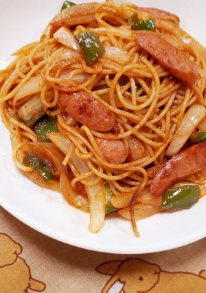 ピリ辛ランチ☆カレーナポリタン-レシピのメイン写真