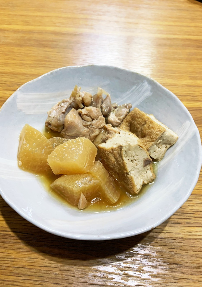 圧力鍋で、鶏肉と大根と厚揚げの煮物-レシピのメイン写真