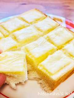 食パンで楽しい♬ちぎりパンチーズトースト-レシピのメイン写真