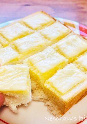食パンで楽しい♬ちぎりパンチーズトースト-レシピのメイン写真