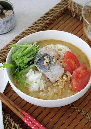 さば缶のクリーミーカレーそうめん-レシピのメイン写真