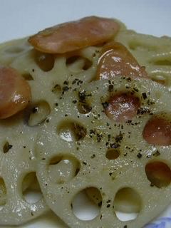 れんこんの甘辛こしょう炒め-レシピのメイン写真