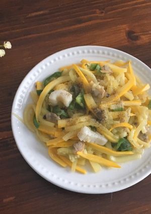 糖質オフ麺！？ズッキーニで塩焼きそば風-レシピのメイン写真
